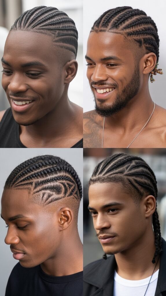 Cornrows with Shaved Sides