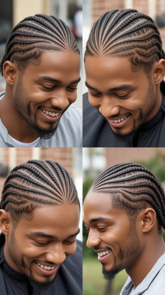 S-Curve Pattern Cornrows