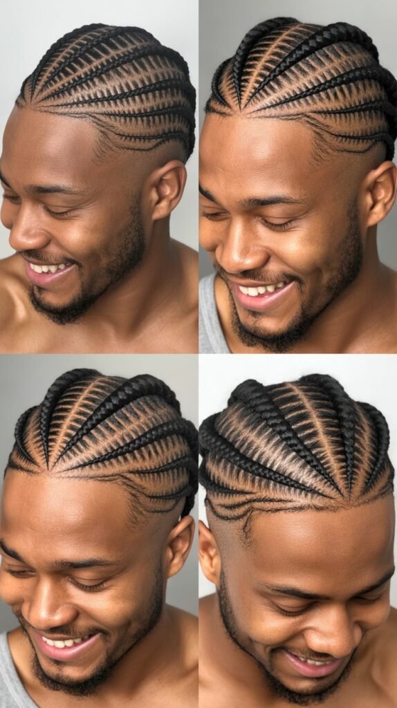 Ladder Braid Cornrow Pattern