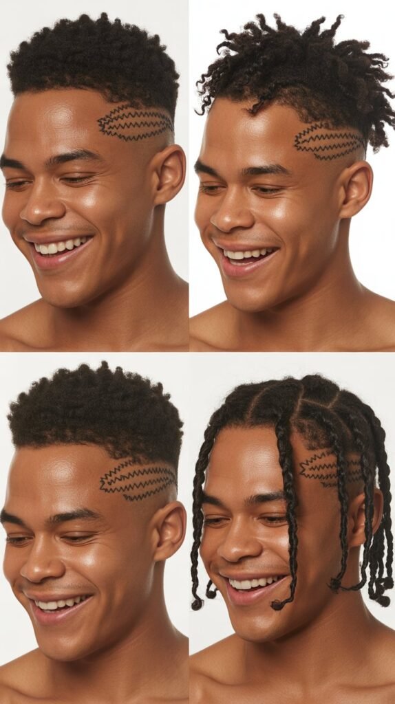 Mini Zigzag Accent Braids