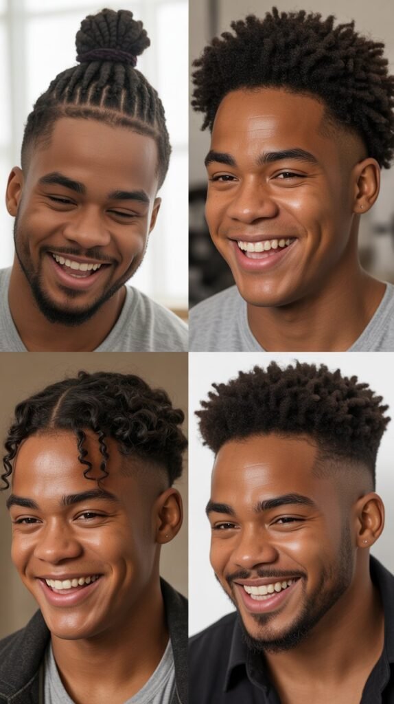 Cornrows with Top Knot