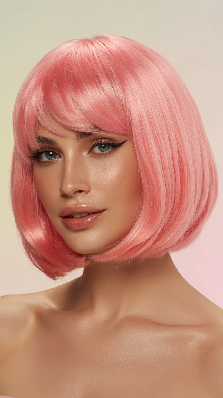 27 Flirty Pink Wig Bob Hairstyles That Turn Heads