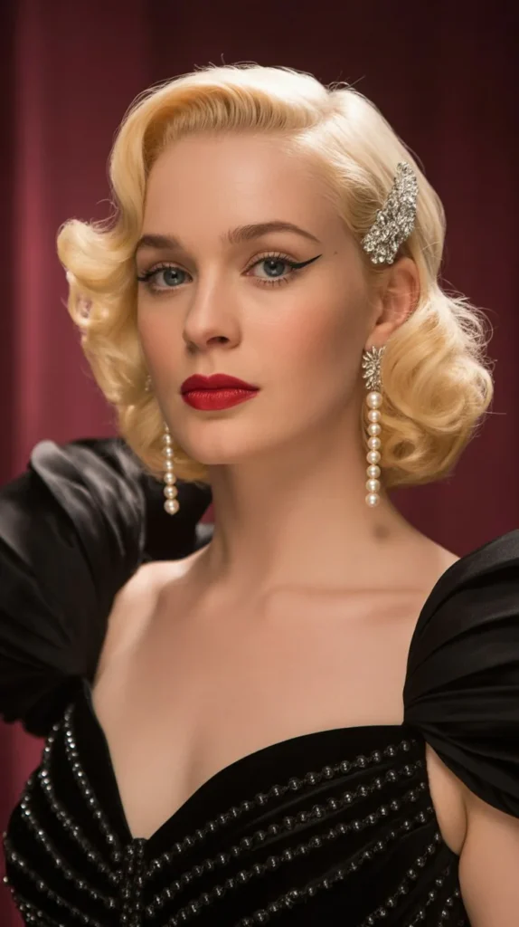 💫 Old Hollywood Glam with Hair Accessory