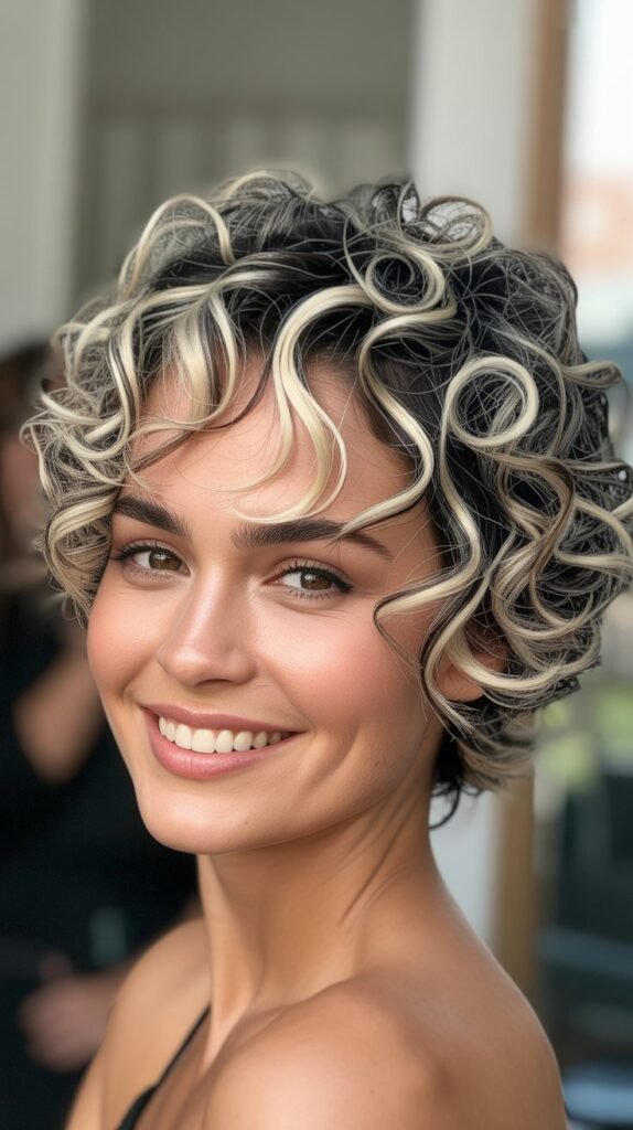 Ice Blonde Highlights for Edgy Look