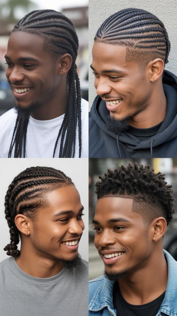 Cornrows with Side Taper