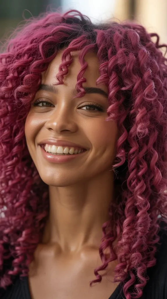 Magenta Pink Twist Out Wig