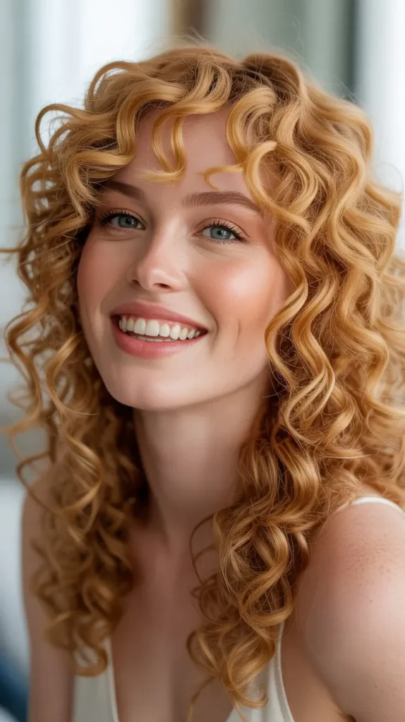 Strawberry Blonde Curly Wig