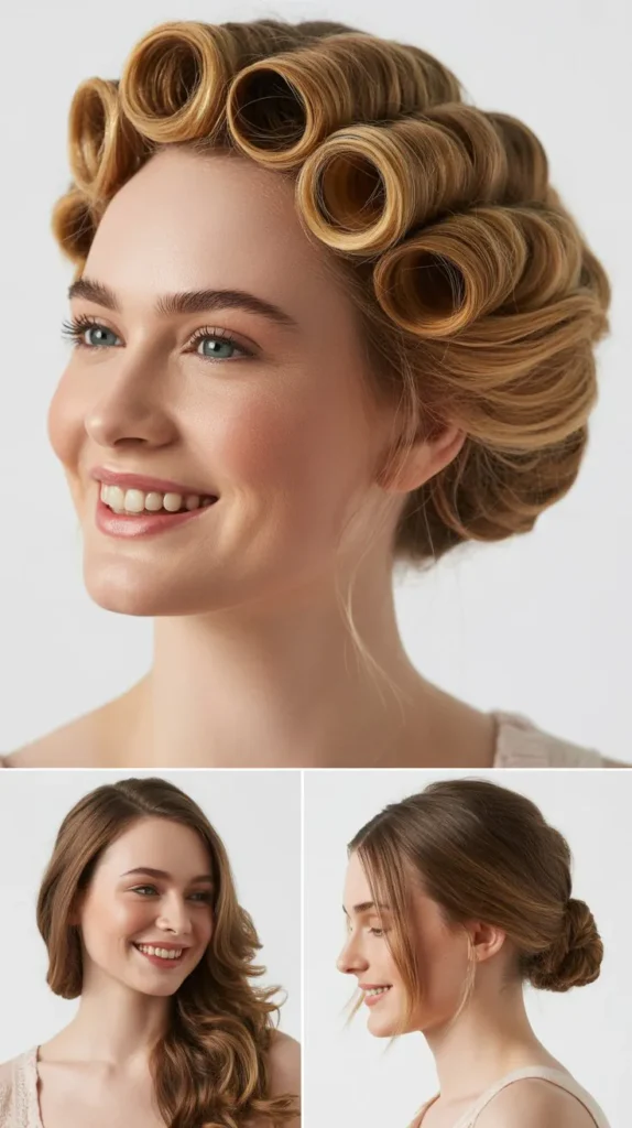 Glamorous Barrel Curl Updo