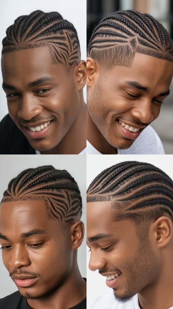 Cornrow Fade With Hair Design Artistry