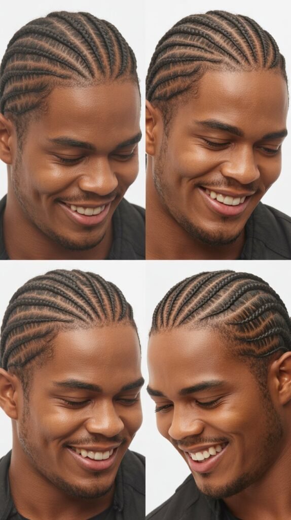 Classic Straight-Back Cornrows