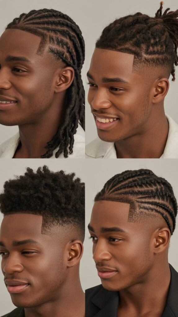 Cornrow Waves With Mid Fade