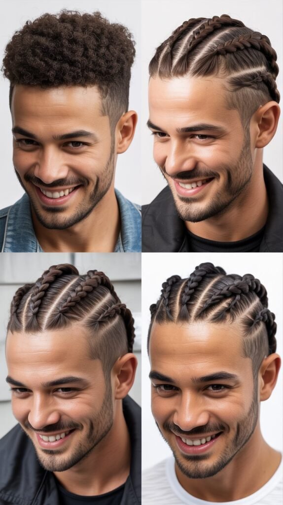 Braided Crown with Textured Top