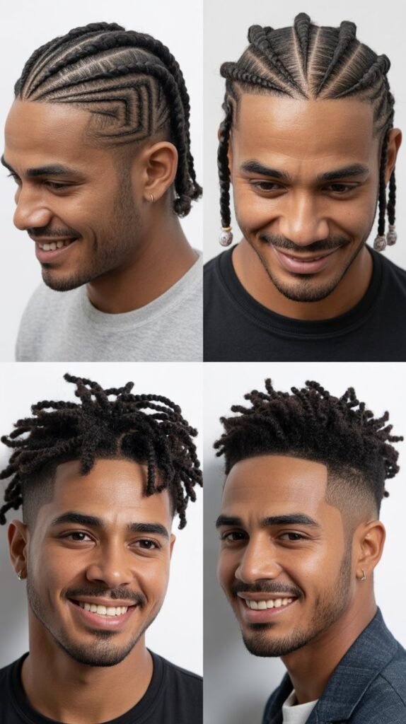 Cornrows with Design