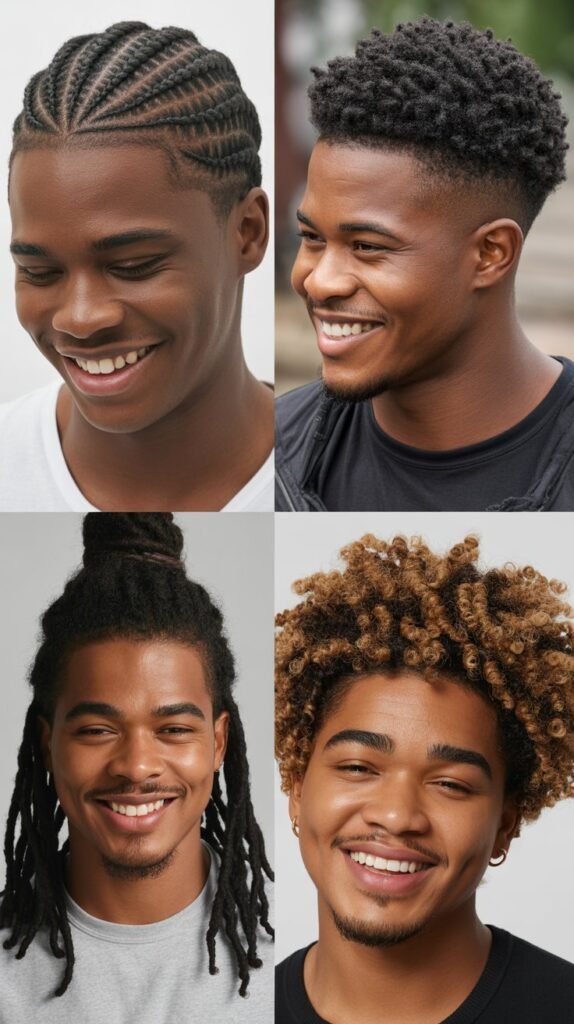 Cornrows with Braided Hairline