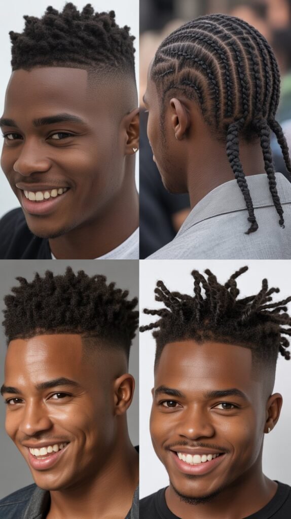 Mohawk Cornrows With Skin Fade