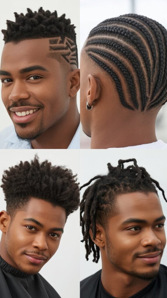 Zigzag Mohawk Cornrow Style