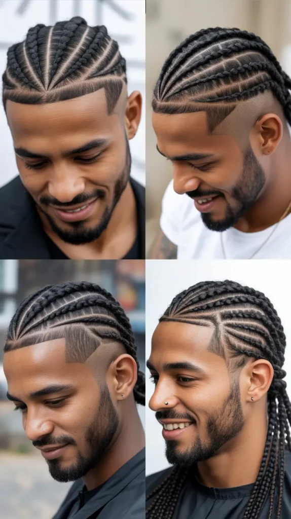 37 Fade Focused Male Cornrow Hairstyles With Perfect Blends