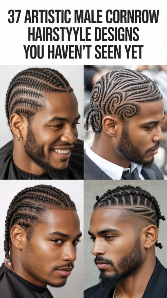 37 Artistic Male Cornrow Hairstyle Designs You Haven't Seen Yet