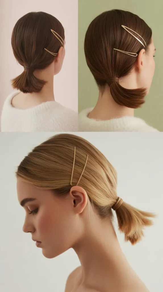  Sleek Low Ponytail Updo