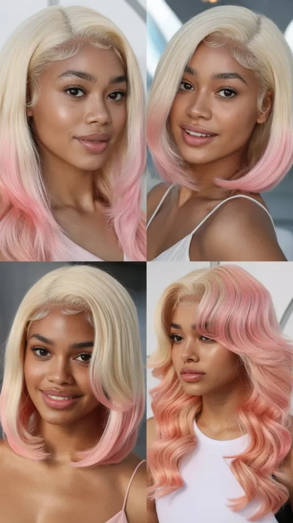 Light Pink 613 Blonde Mix Wig