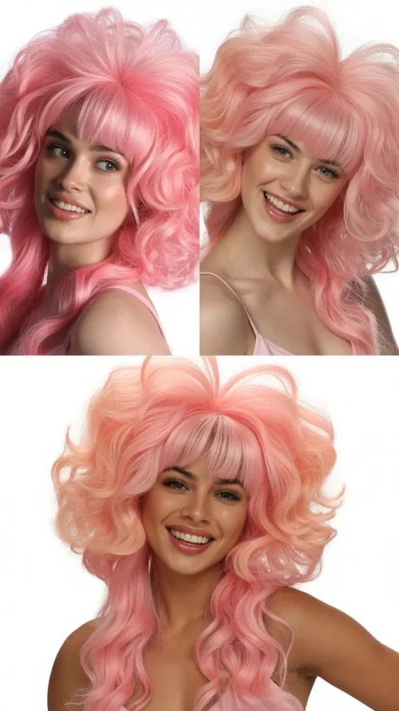 Voluminous Puff Pink Ponytail