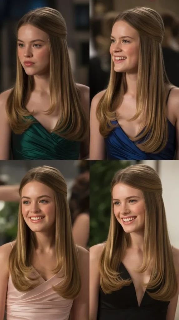  Sleek Straight Blowout with Subtle Volume