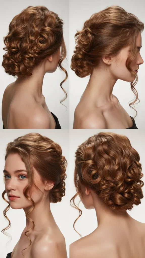 Curly French Twist