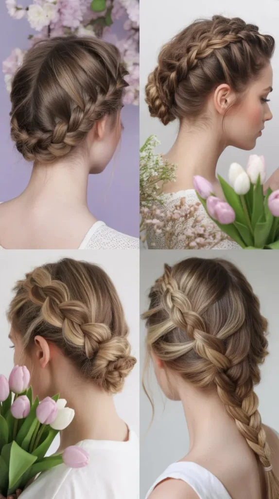 Dutch Braid Updo