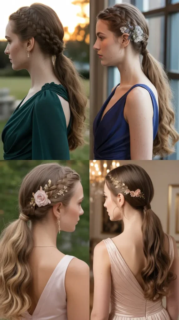 Braided Crown into a Ponytail