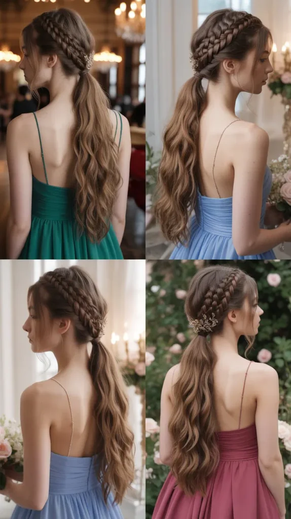  Dutch Braid Ponytail