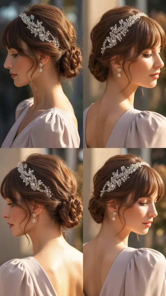 French Twist with Wispy Fringe