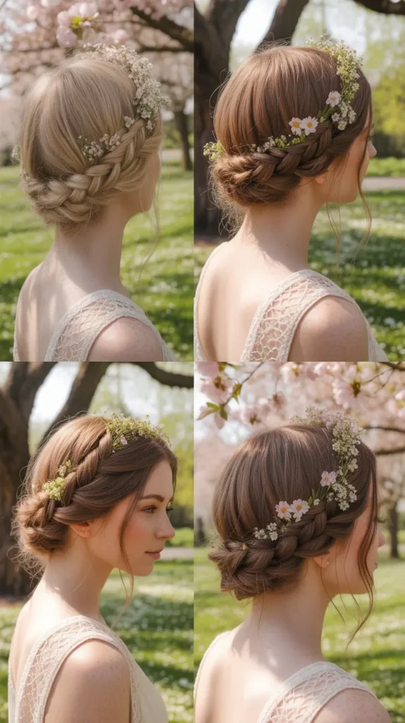 Braided Crown Updo