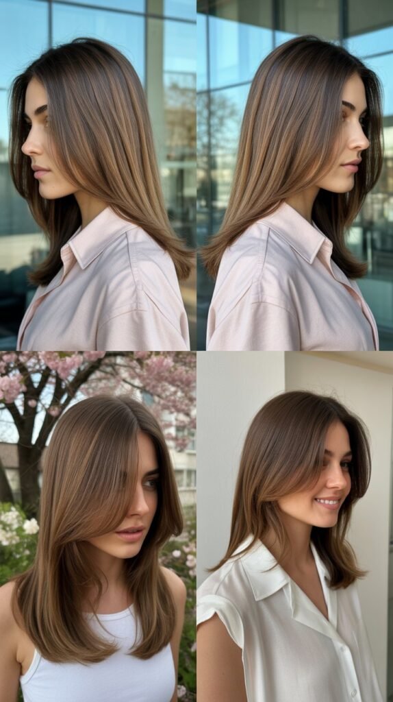 Glossy Straight Blowout