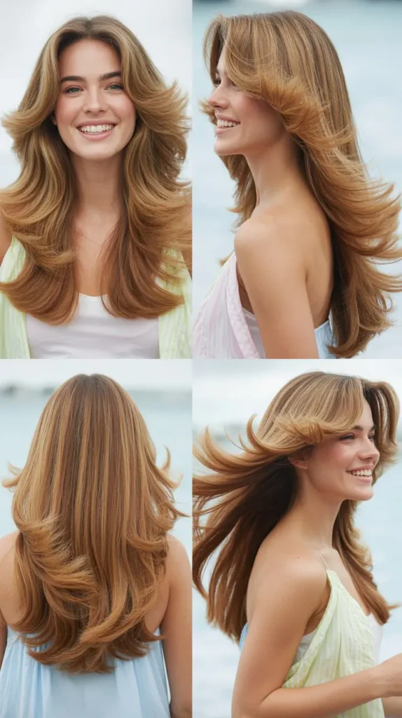 Feathered Layers with Blowout Volume