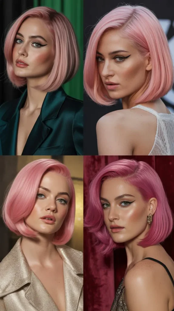 Celebrity-Inspired Pink Bob Wig Looks