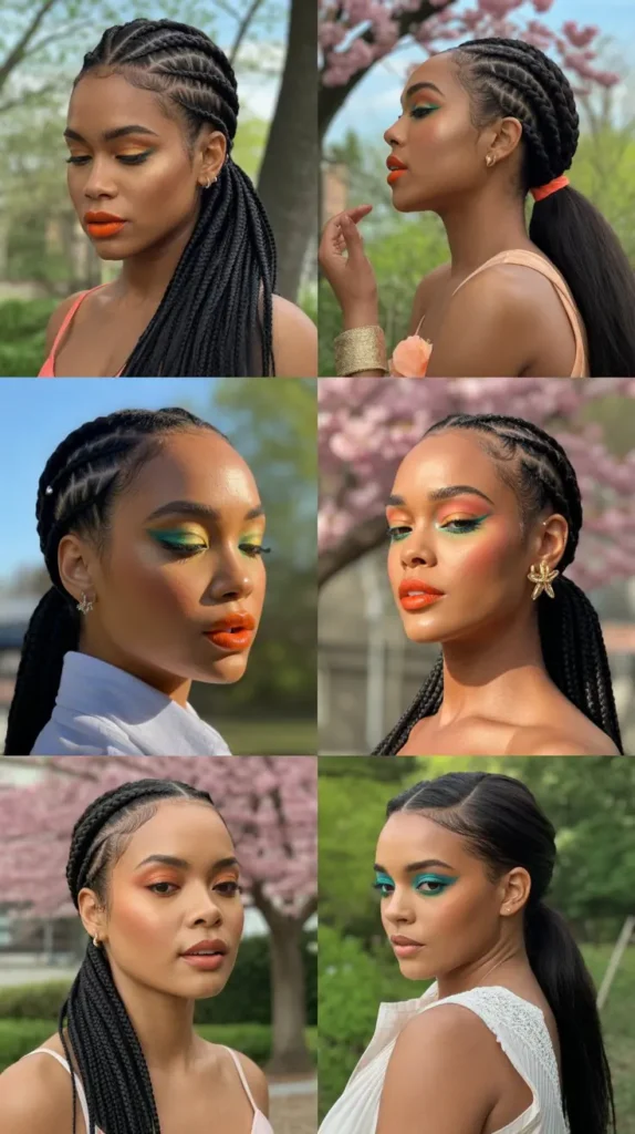 Braided Ponytail with Extensions