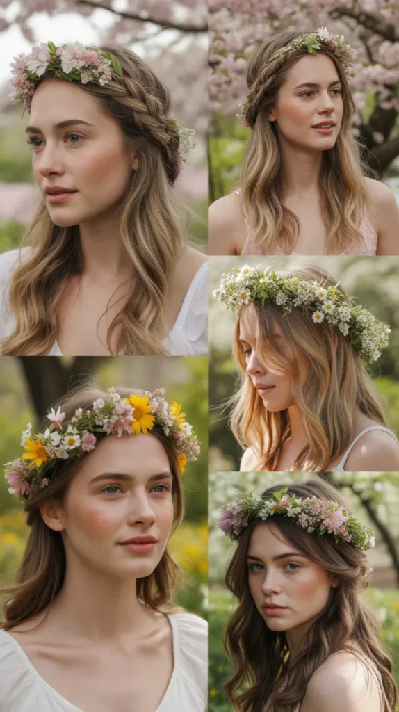 Spring Blossom Braid Crown