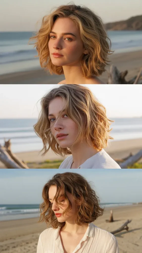 Beachy Textured Waves