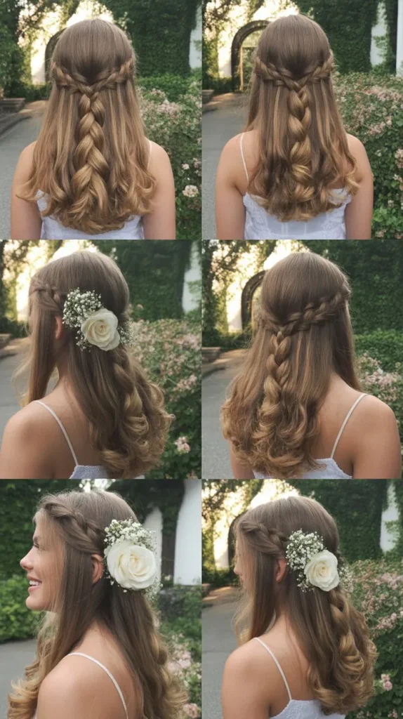 🌿 Waterfall Braid into Loose Waves