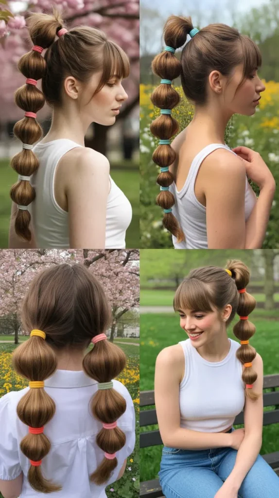 Bubble Ponytail Updo