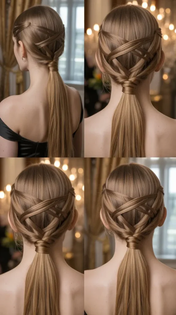 Criss-Cross Ponytail