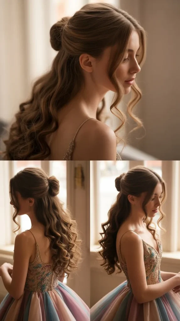 Half-Up Romantic Chignon