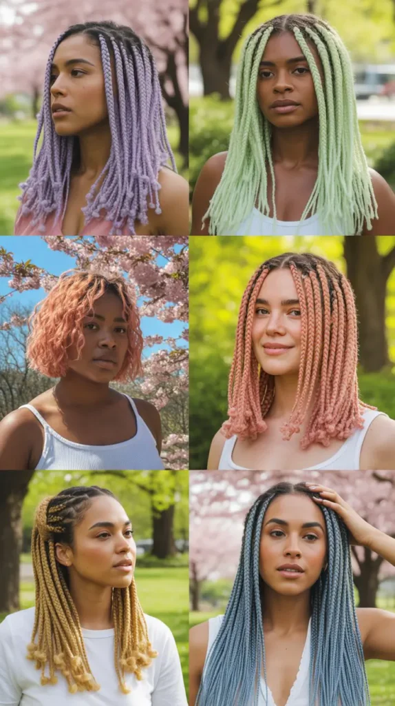 Spring Knotless Braids