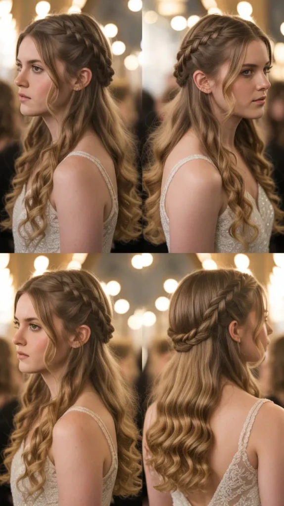 Waterfall Braid Half-Up