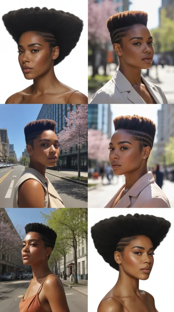 Tapered Natural Afro