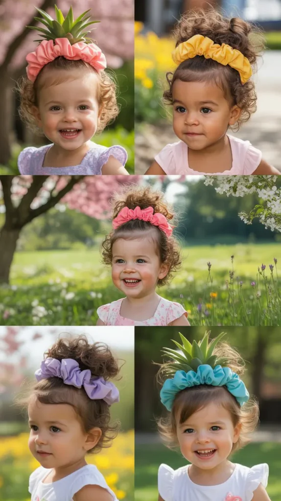Pineapple Updo with Scrunchie