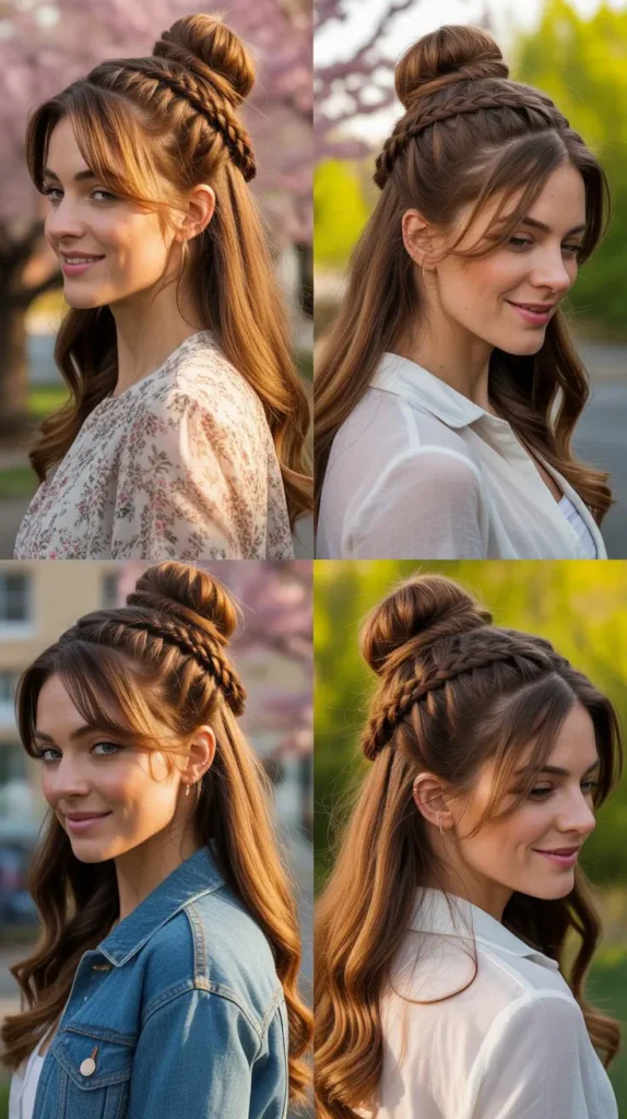 Topknot with Side Braid