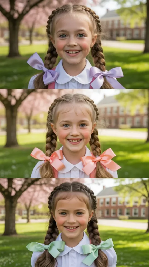 14. Dutch Braid Pigtails