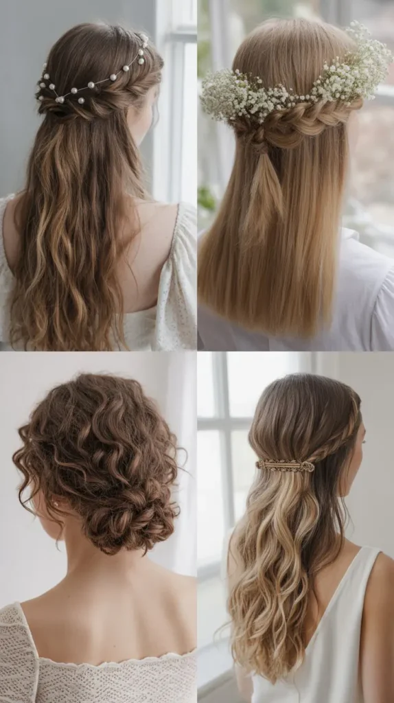 Romantic Half-Up Half-Down