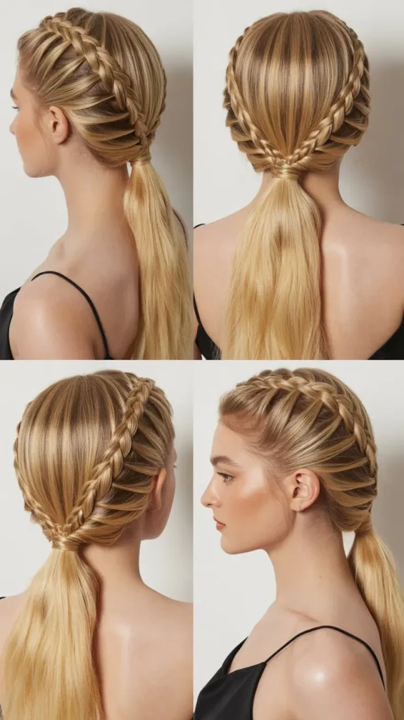 Dutch Braid Ponytail